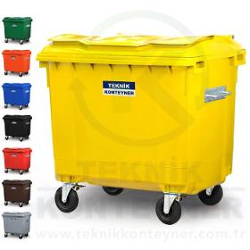 Пластиковый контейнер для отходов объемом 1100 литров