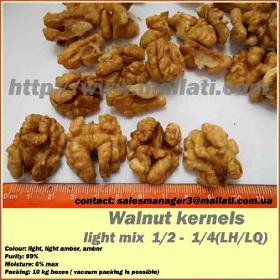 Walnut kernels Halves / Mix 1/2-1/4
