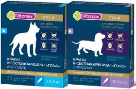 Капли на холку для собак Vitomax Gold